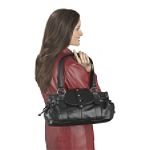 Excelled Lambskin Leather Handbag with Stud Accents