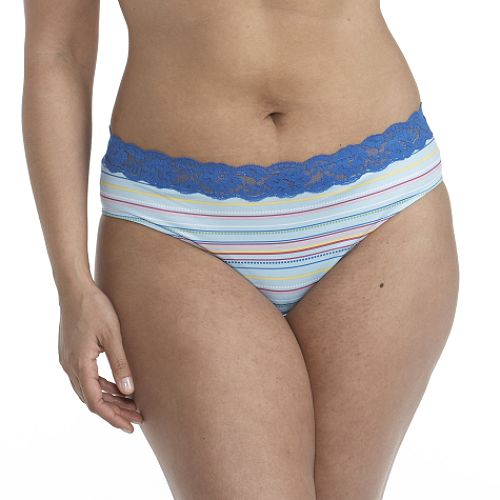Enchanting Women's Plus Microfiber Hipster With Lace