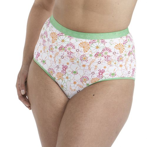 Enchanting Plus Size Cotton Hi-cut Pink Floral