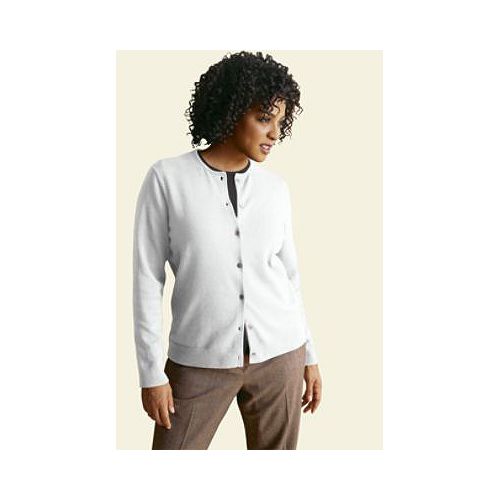 Lands' End Women's Plus Size Fine Gauge Cotton Cardigan Sweater