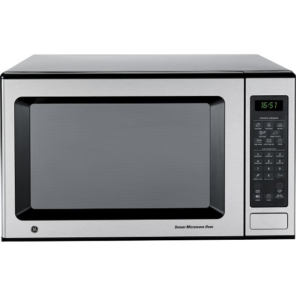 GE Stainless Steel 23" 1.6 cu. ft. Countertop Microwave Oven (JES1651)