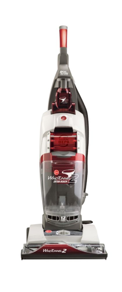 Hoover Windtunnel2 Extra Reach Bagless Upright Vacuum, Red