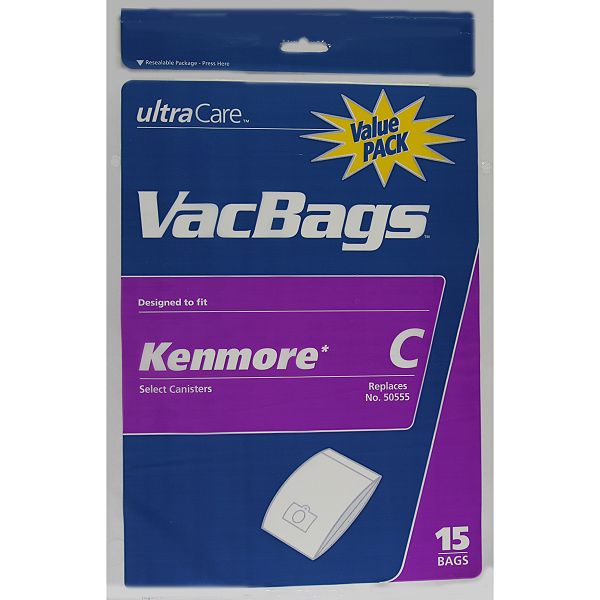 Ultracare Kenmore C Canister Vacuum Bags (Value Pack) - 609439