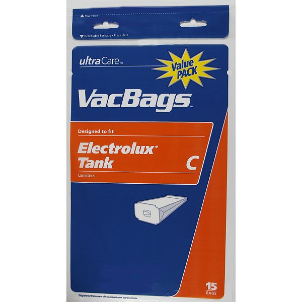 Ultracare Electrolux C Tank Vacuum Bags (Value Pack) - 609374
