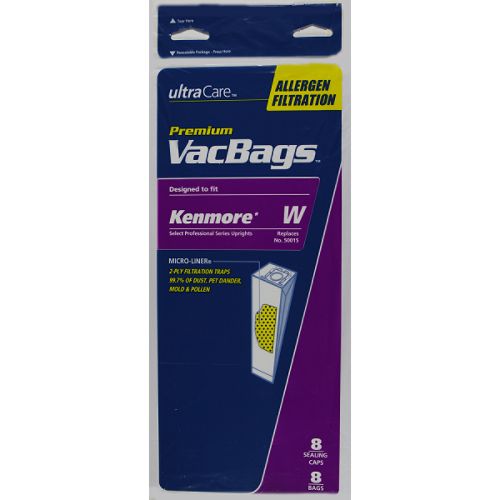 Ultra Care Kenmore W Upright Allergen Filtration Vacuum Bags (with Sealing Caps)