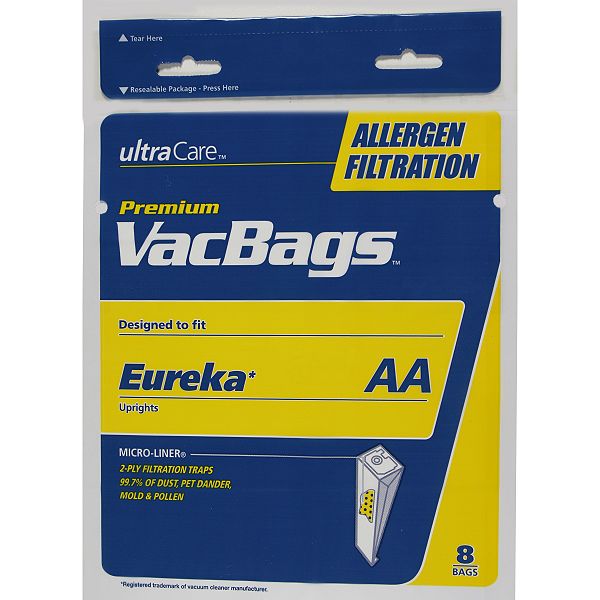 Ultra Care Eureka Style AA Allergen Filtration Vacuum Bags