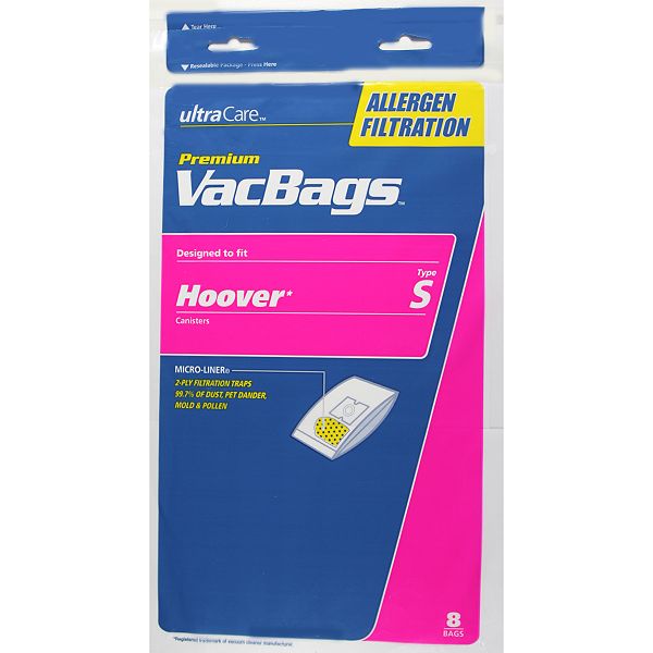 Ultra Care Hoover Type S Allergen Filtration Vacuum Bags