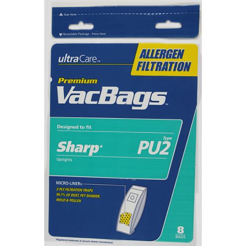 Ultra Care Sharp Type PU-2 Allergen Filtration Vacuum Bags