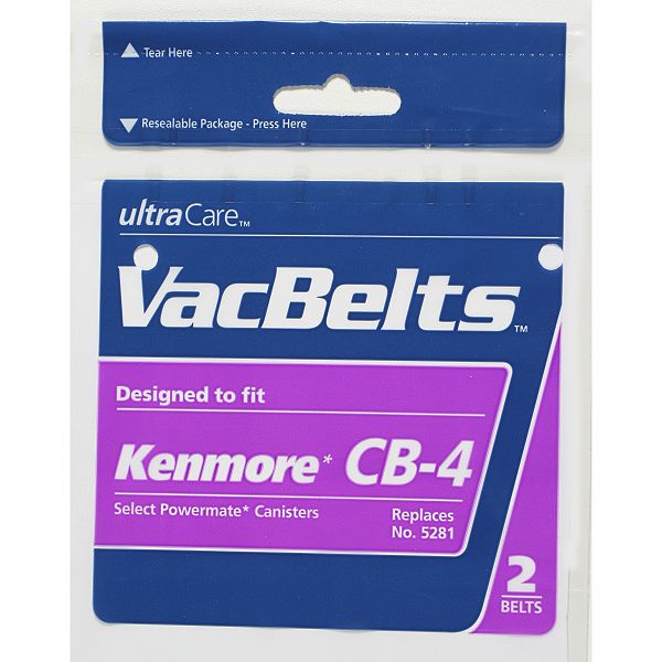 Ultra Care Kenmore CB-4 Vacuum Belts