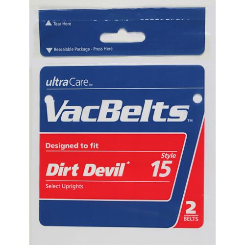 Ultra Care Dirt Devil Style 15 Vacuum Belts