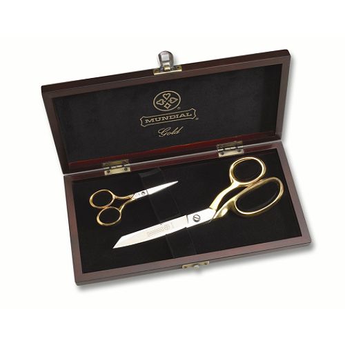 Mundial Gold Plated Handles Dressmaker Gift Set - 8 Dressmaker and 4 Embroider - 400-2GS Best Price