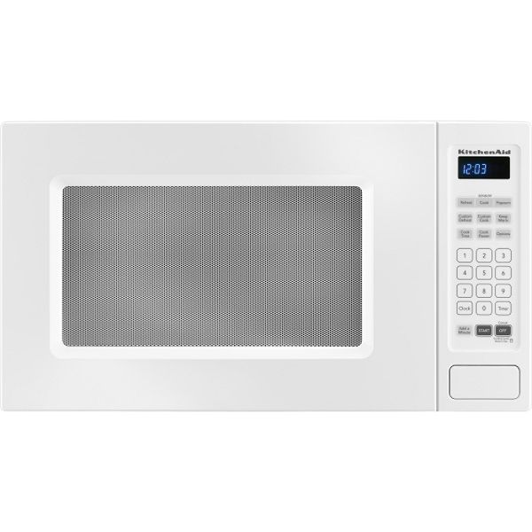 KitchenAid White 21-7/8" 1.5 cu. ft. Countertop Microwave Oven