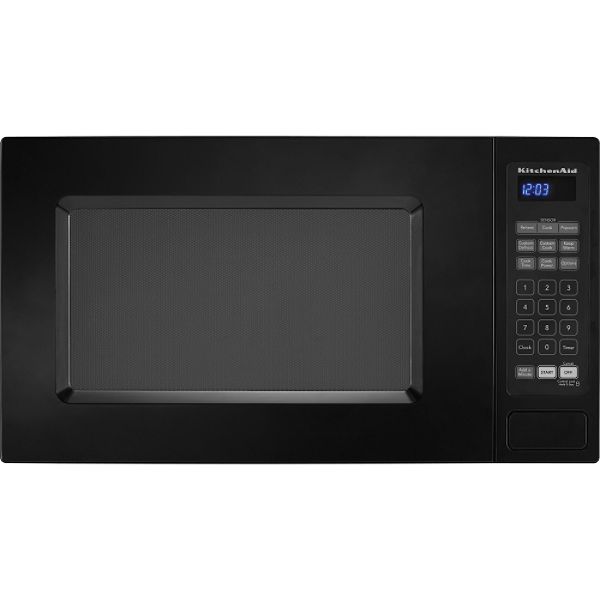 KitchenAid Black 21-7/8" 1.5 cu. ft. Countertop Microwave Oven