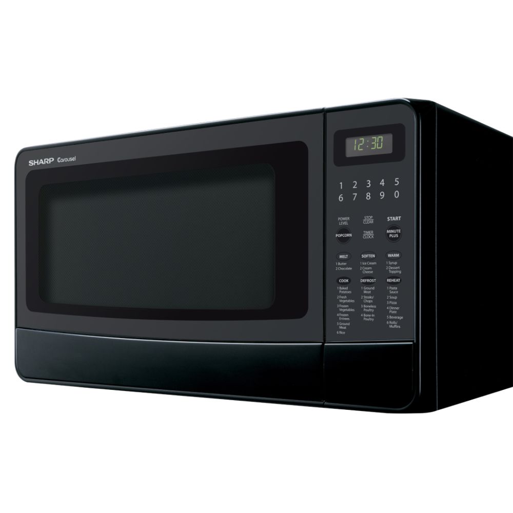 Sharp 1.4 cu.ft. 1100W Microwave Oven w/turntable - Black