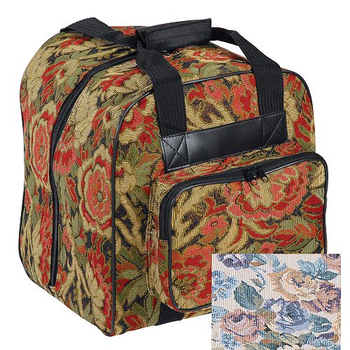 Hemline Standard serger bag in cream floral - MR4650.G4204 Best Price