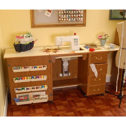 Arrow Air Lift Sewing Cabinet, Oak - 98300 