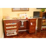 Arrow Air Lift Sewing Cabinet, Cherry
