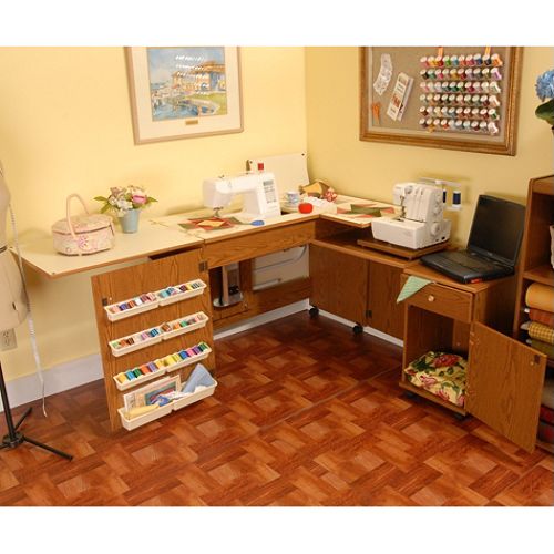 Sewing Dual Sewing Center, Oak - 98400 