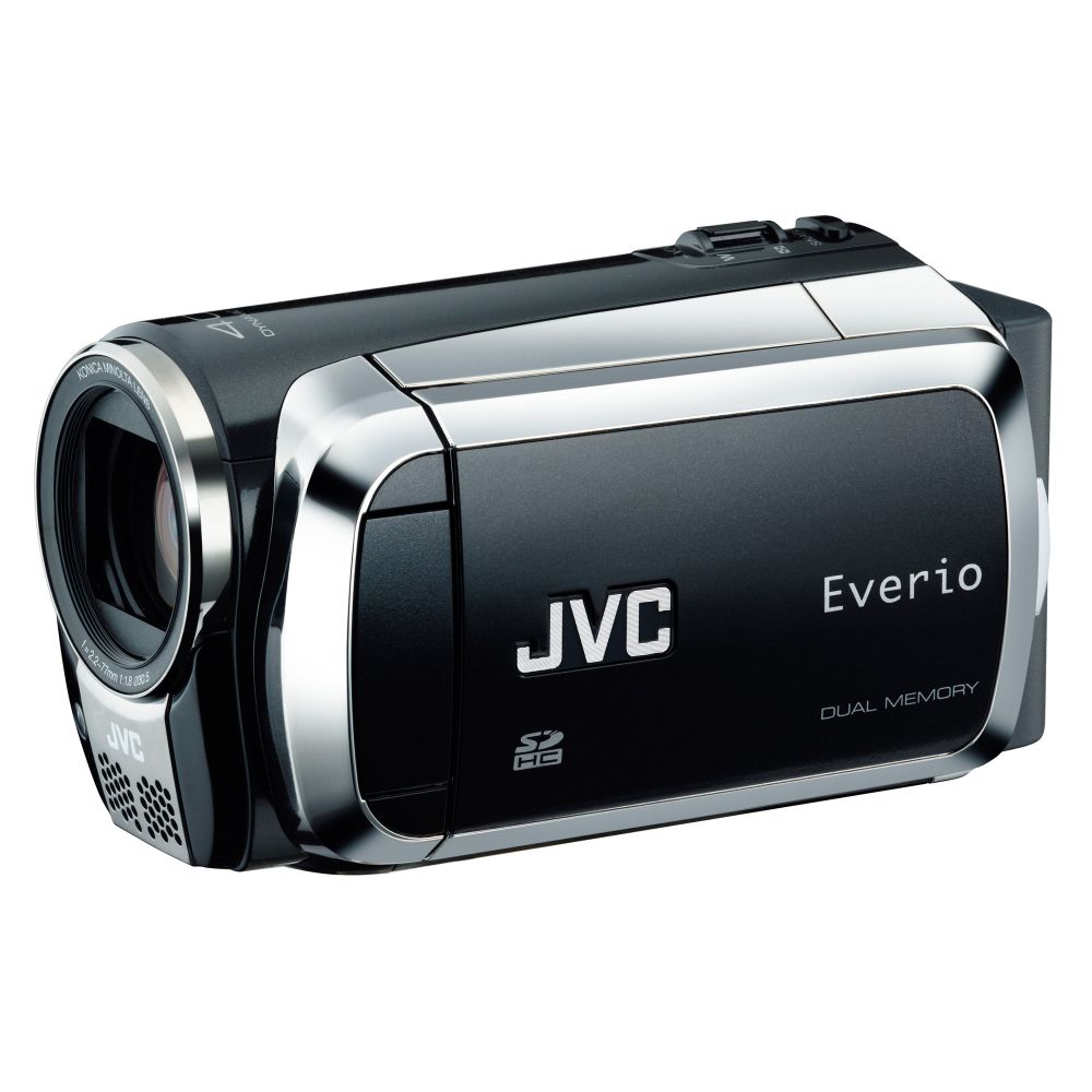 JVC Everio 40X Dynamic Zoom 2.7 in. LCD Dual SD Card Camcorder - Black