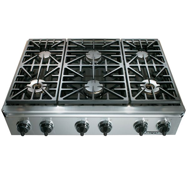 Dacor Stainless Steel Epicure 36 in. Gas Cooktop - EG366SCH