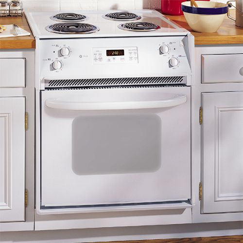 GE 27 in. Electric Self-Clean Drop-In Range w Calrod Elements - JMP31WC 