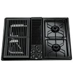 Whirlpool 30 in. Gas Modular Downdraft Cooktop with 2-Burner Module and 2nd Bay 
