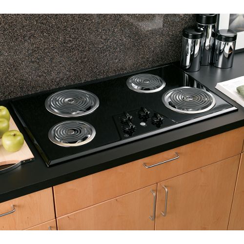 GE 36 in. Built-In Electric Cooktop with Calrod Heating Elements - JP626