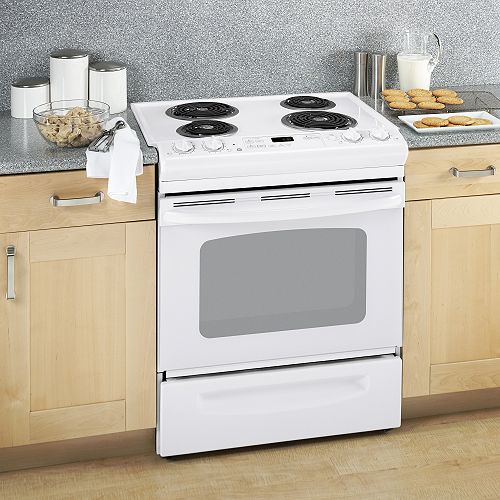 GE 30 in. Self-Clean Electric Coil Slide-In Range - JSP39