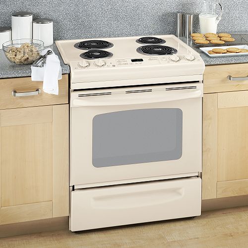GE® 30" Slide-In Electric Range with Self-Cleaning Oven - JSP39