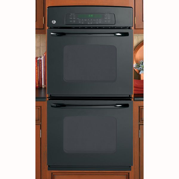 GE Black 27" Built-In Double Wall Oven JKP55