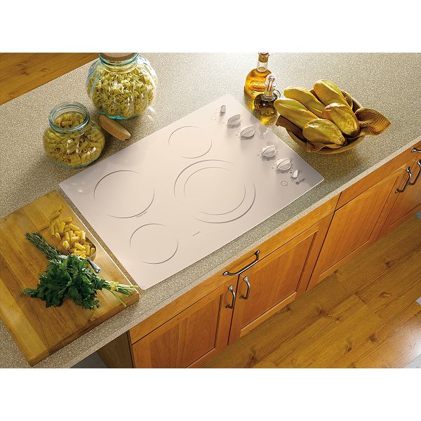 GE Profile True Bisque 30" Built-In Electric Cooktop PP912