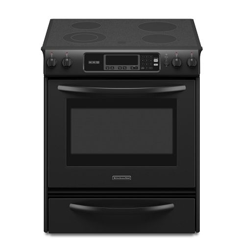 KitchenAid 30 in. Electric Self-Clean Slide-In Range - KESK901S