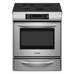 KitchenAid 30 in. Slide-In Electric Range with Warming Drawer 