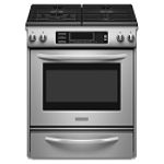 KitchenAid 30 in. Self-Cleaning Slide-In Gas Range 