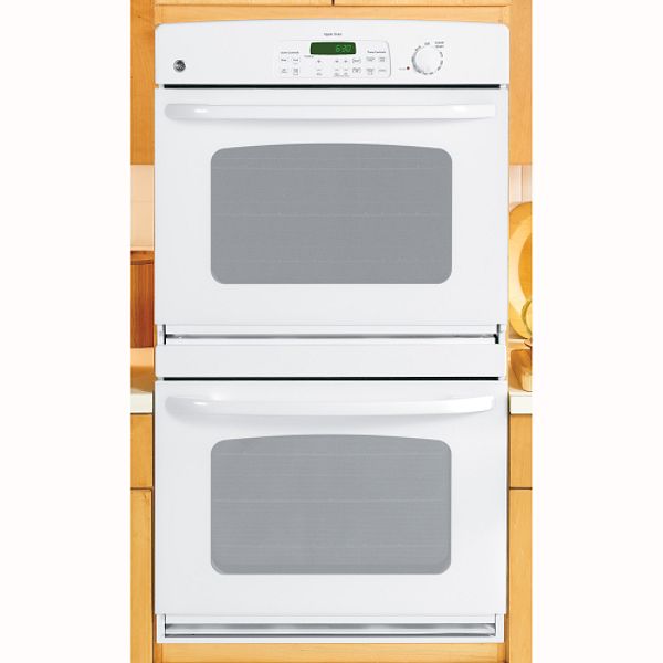 GE White 30" Built-In Double Wall Oven JTP35