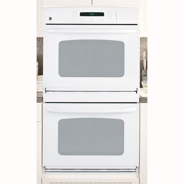 GE White 30" Built-In Double Wall Oven JTP55