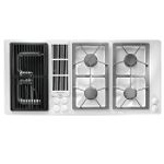 Jenn-Air 45 in. Gas Downdraft Cooktop with Grill and Four Burners 