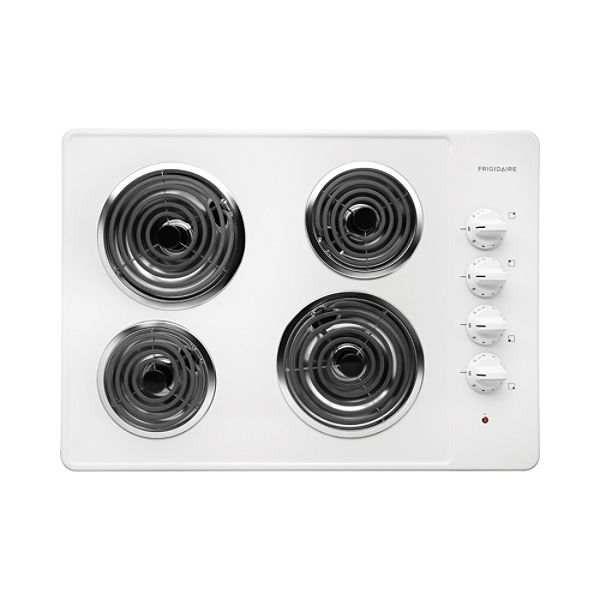 Frigidaire White-on-white 30 in. Electric Cooktop with Coil Elements -