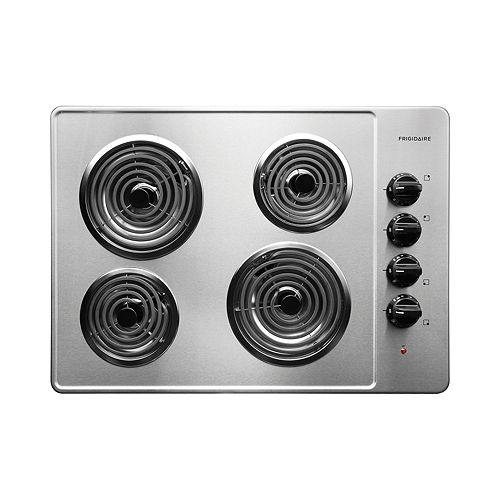 Frigidaire Black stainless 30 in. Electric Cooktop with Coil Elements - FFEC3005L