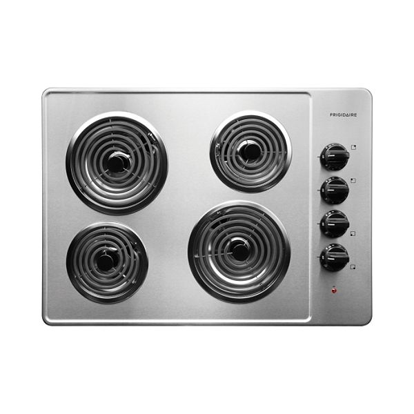 Frigidaire Black/stainless 30 in. Electric Cooktop with Coil Elements