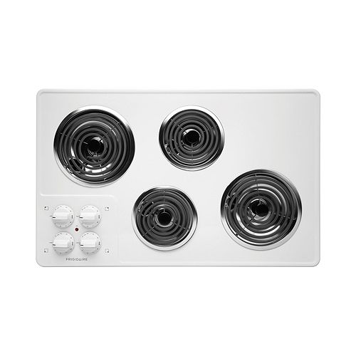 Frigidaire White-on-white 32 in. Electric Cooktop with Coil Elements - FFEC3205L
