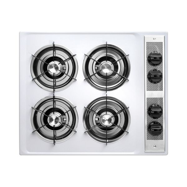 Frigidaire White 26 in. Gas Cooktop with Conventional Burners -