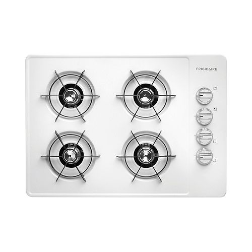 Frigidaire White 30 in. Gas Cooktop with Open Burners - FFGC3005L
