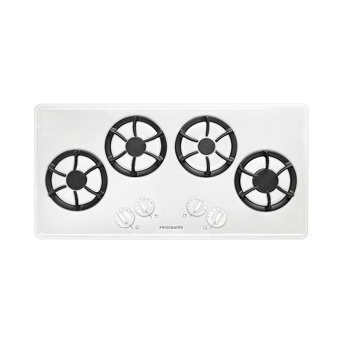Frigidaire White 36 in. Gas Cooktop with Sealed Burners - FFGC3613L 