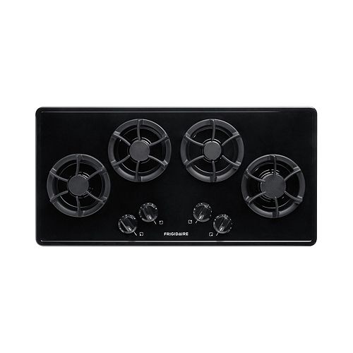 Frigidaire Black 36 in. Gas Cooktop with Sealed Burners - FFGC3613L 