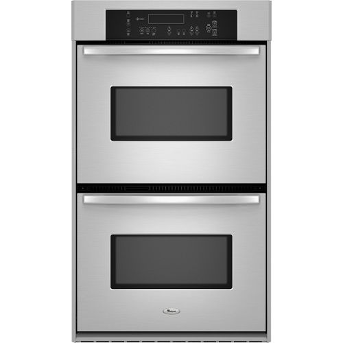 Whirlpool 27 in. Electric Double Wall Oven w  TimeSavor Convection - RBD277PV 