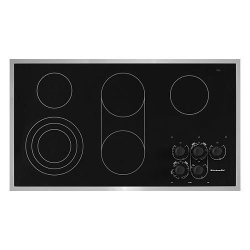 KitchenAid 36 in. Electric Ceran Glass Cooktop - KECC567R