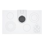 KitchenAid 36 in. Electric Ceramic-Glass Conventional Cooktop with Downdraft Vent System 