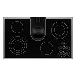 KitchenAid 36 in. Electric Ceramic-Glass Conventional Cooktop with Downdraft Vent System 