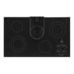 KitchenAid 36 in. Electric Ceramic-Glass Conventional Cooktop with Downdraft Vent System 